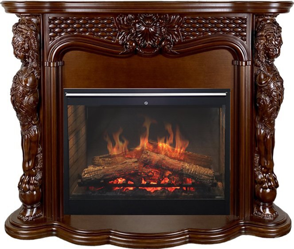 Каминокомплект Castle - Темный дуб с очагом Symphony 30'' DF3020-INT
