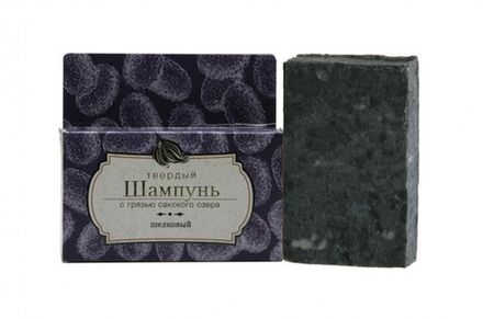 Твердый шампунь с грязью Сакского озера "Шелковый" восстанавливающий