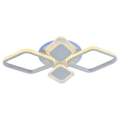 Люстра потолочная светодиодная 5893/2+2 WHT 72W+6,5W RGB SALEB гарантия 1 год