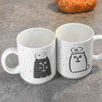 Набор кружек 2шт 340мл "Котоморды", R1823