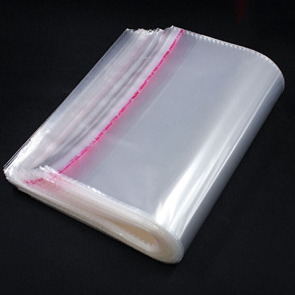 Пакеты упаковочные прозрачные со скотчем и усиленными швами
