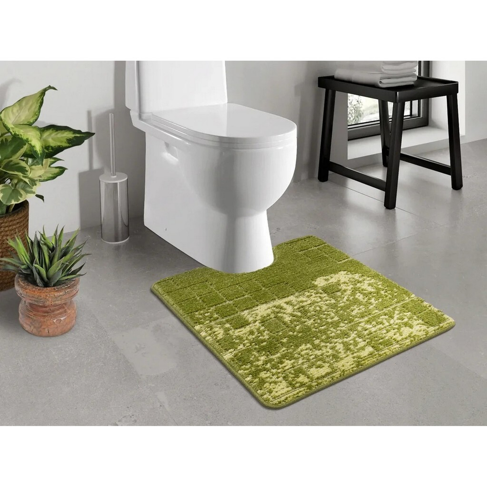 Коврик д/туалета Shahintex Vintage  60*80 зеленый (01)