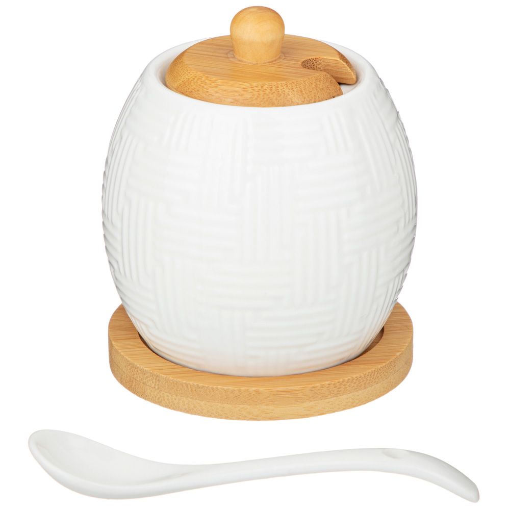 САХАРНИЦА С ЛОЖКОЙ LEFARD "NATIVE" 300 МЛ 8*8*10 СМ (КОР=48ШТ.)