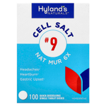 Hyland's Naturals, Cell Salt # 9, Nat. Mur 6X, 100 быстрорастворимых отдельных таблеток