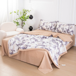 Комплект постельного белья Сатин с Одеялом 100% хлопок 160x80 на резинке OBR157