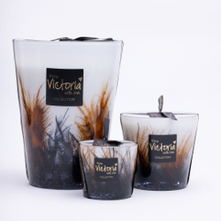 Свеча ароматическая 400г Victoria with Love Plumeau brown