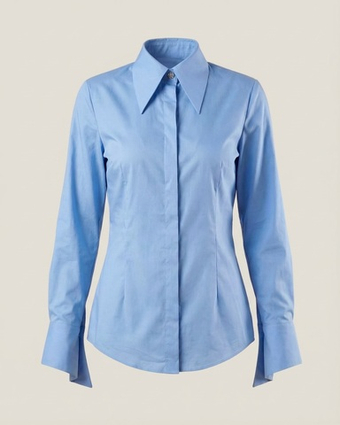 Рубашка "Основа гардероба" в небесном