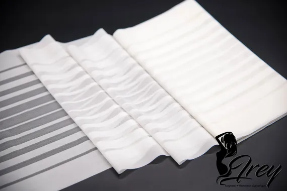 03-49 Кружево-сетка 24 см, айвори 004