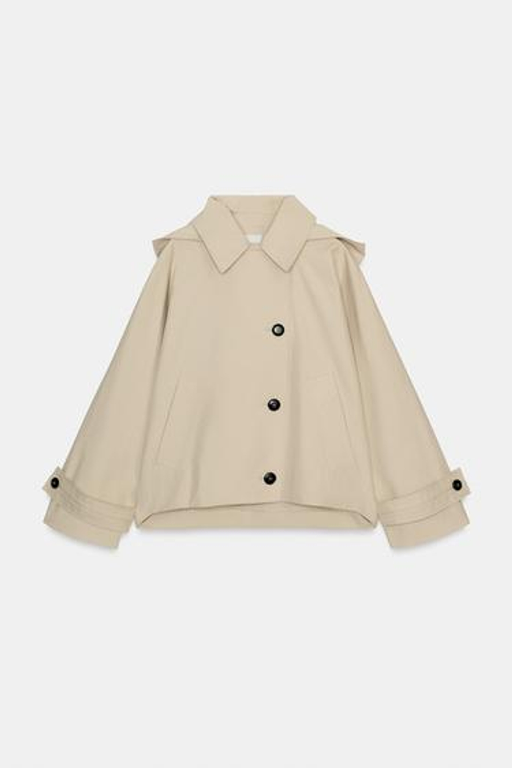 КОРОТКИЙ ВОДОНЕПРОНИЦАЕМЫЙ ТРЕНЧКОТ ZW COLLECTION - ZARA