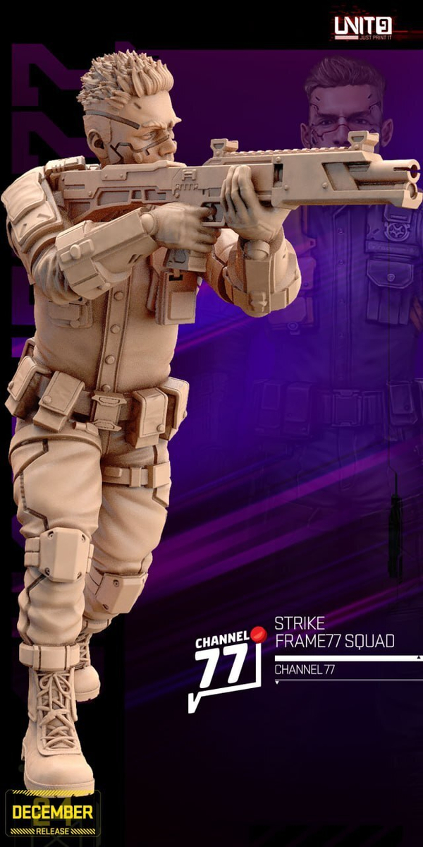 77 канал Cyberpunk - Luna Vega - Channel 77 Миниатюры 32-56-75mm (56mm / 9)