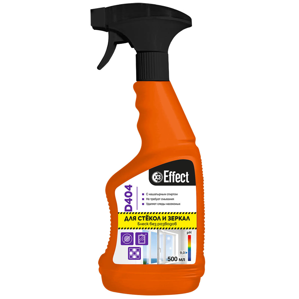Ср-во д/стекол ПРОФ. 404 EFFECT Delta 500мл с курком