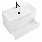 Тумба с раковиной Belbagno MARINO 80 2C-SO/BB800/450-LV-MR-AST Bianco Opaco