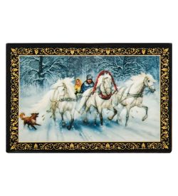 ШК-11/ 1-R Шкатулка в технике декупаж (6х9х4)