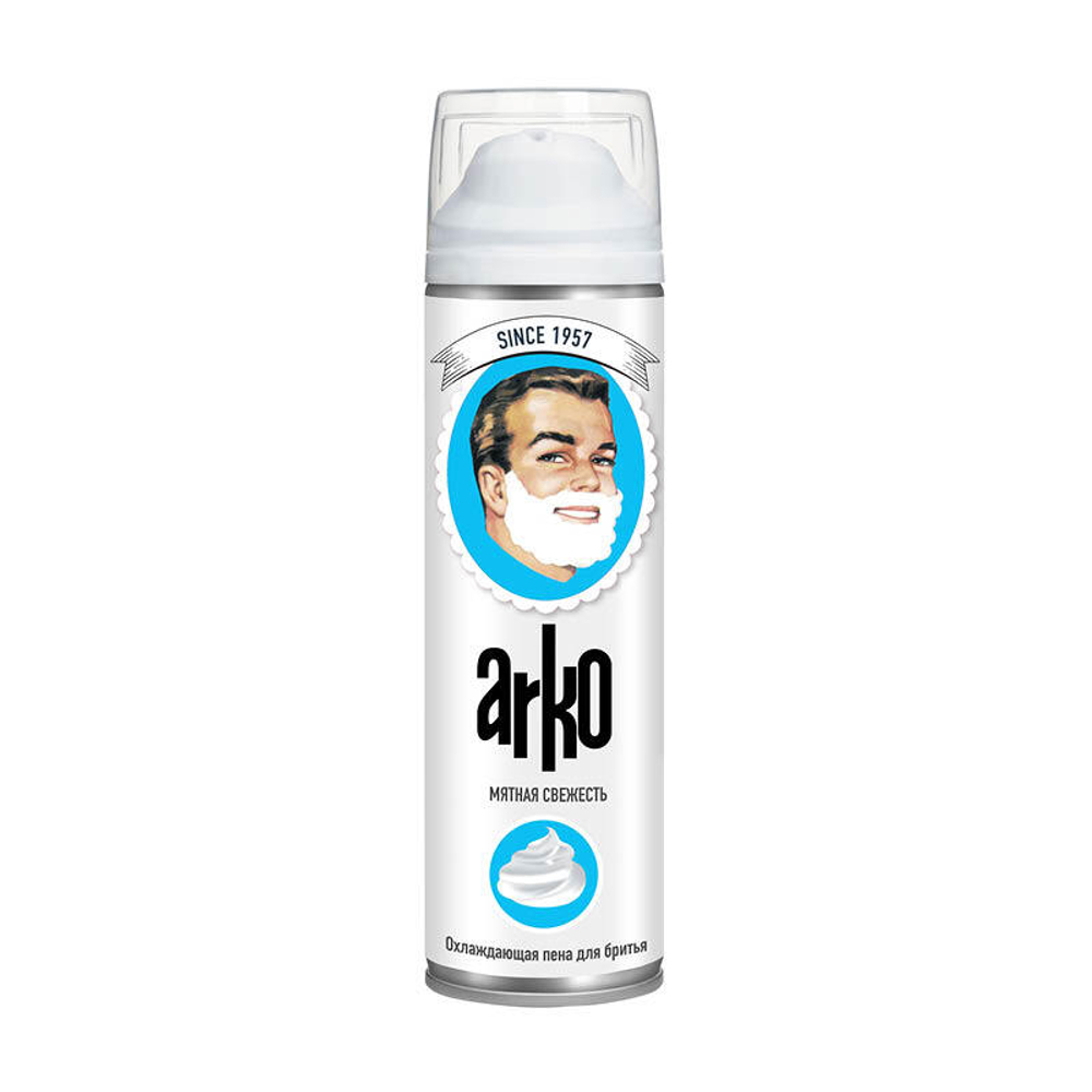 Arko Men Пена для бритья Classic Мятная свежесть, охлаждающая, 200 мл