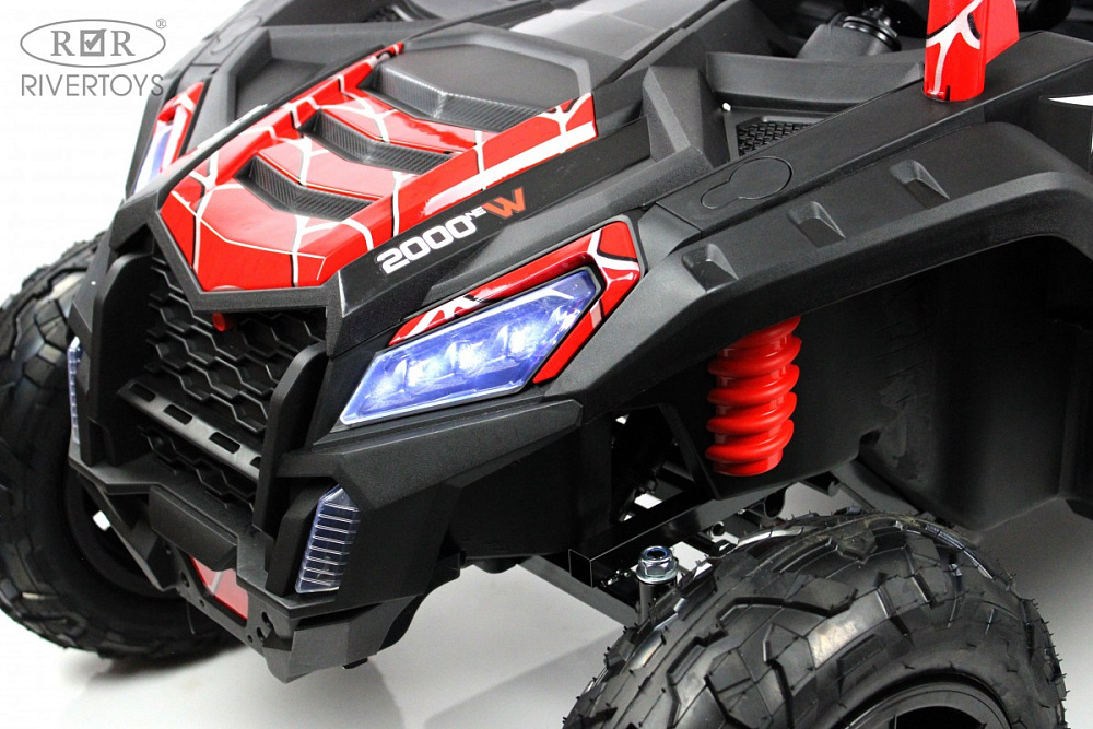 Детский электромобиль RiverToys M222MM красный