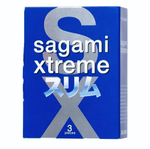 Розовые презервативы Sagami Xtreme Feel Fit 3D - 3 шт.