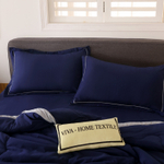 Комплект постельного белья Однотонный Сатин с Одеялом (простынь на резинке) FBR012