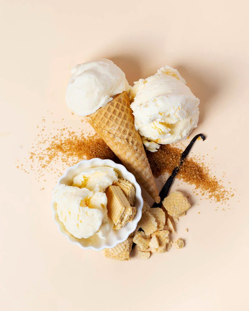 Ванильное мороженое в вафельном рожке (Vanilla Gelato &amp; Waffle Cone)