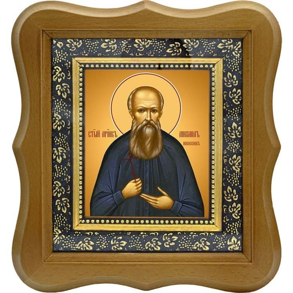 Михаил Новоселов мученик. Икона на холсте.