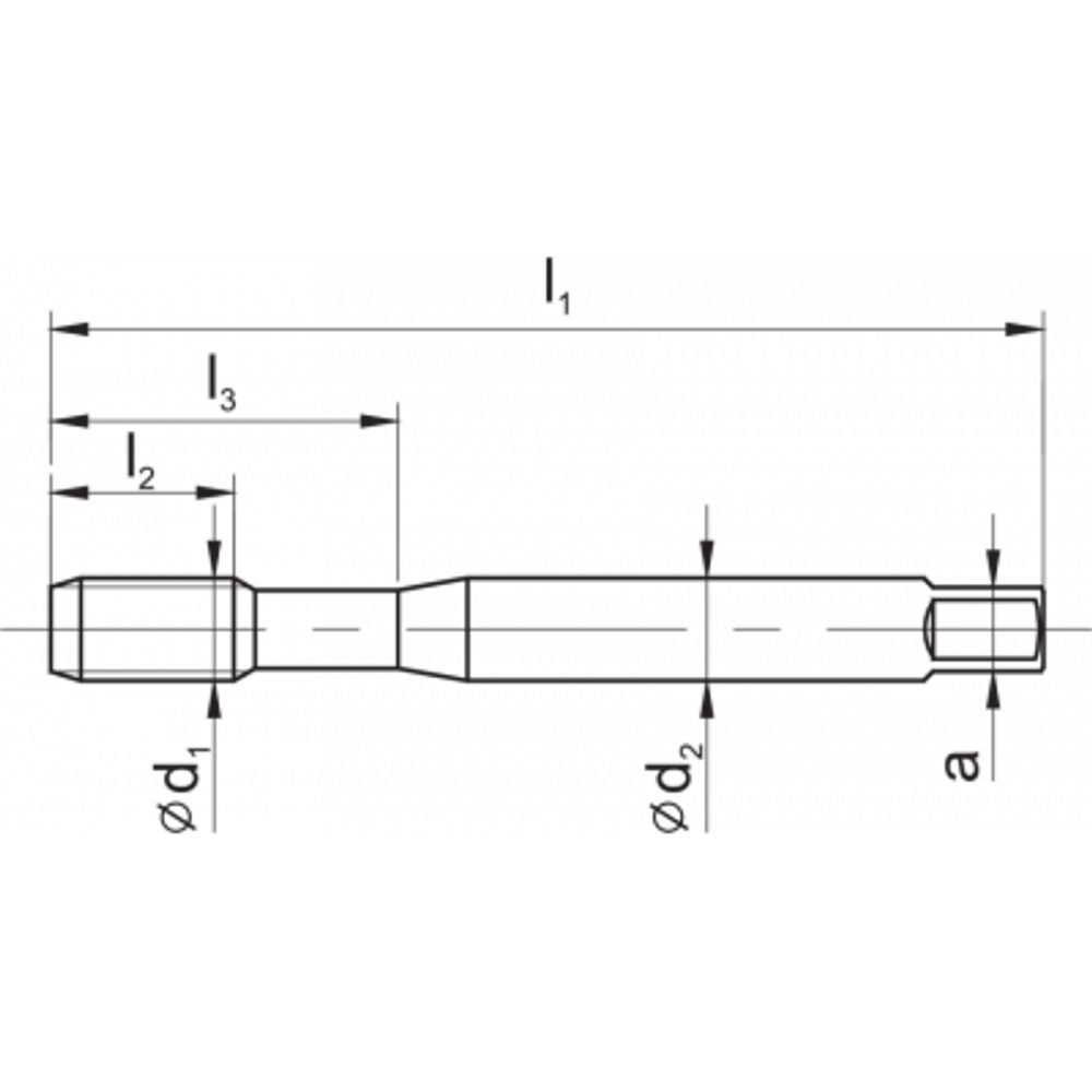 Метчик машинный DIN-371-B M6 ISO2(6H) HSSE 800 C2-111101-0060