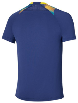 Мужская теннисная футболка Mizuno Frontier Shadow - небесный