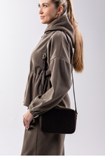 Louis Lefevre Сумка женская натуральная кожа через плечо кросс боди коричневая