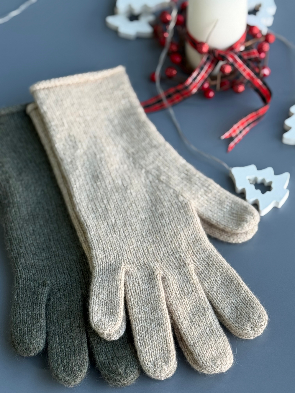 Совместное вязание ПЕРЧАТКИ С ЛЮРЕКСОМ