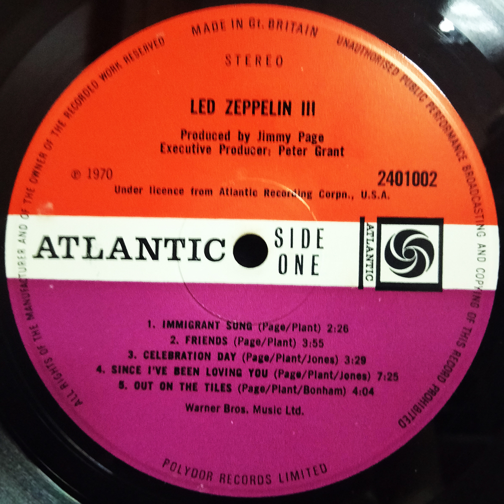 Led Zeppelin / Led Zeppelin III (LP)