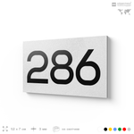 Номер на дверь 286, табличка на дверь для офиса, квартиры, кабинета, аудитории, склада, белая 120х70 мм, Айдентика Технолоджи
