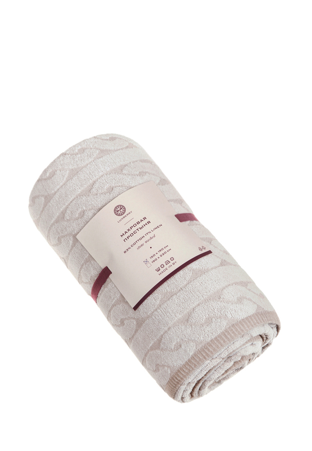 Простыня для укрывания 190x220 Luxberry Welness натуральный