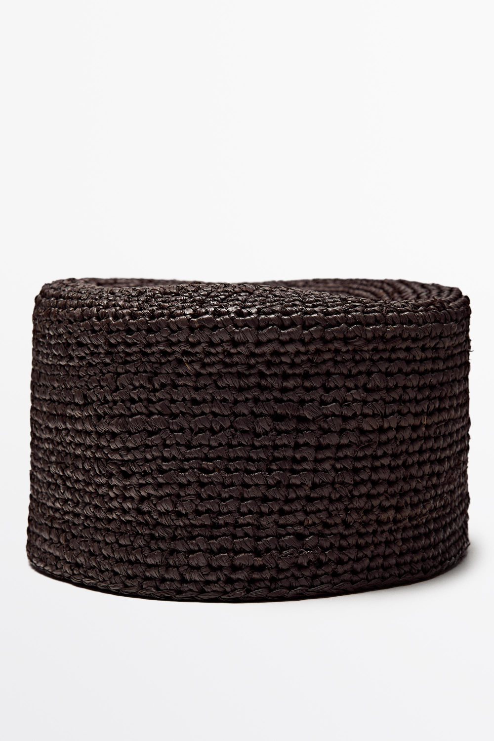 Massimo Dutti Шляпа-таблетка из рафии, жженый