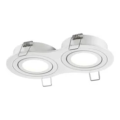 371023 WIR NT25 577 белый Светильник встраиваемый поворотный IP20 GU10 2*50W 220-240V MORUS