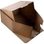 Короб архивный гофрокартон с вырубкой 320x200x240 мм бежевый до 1900 листов