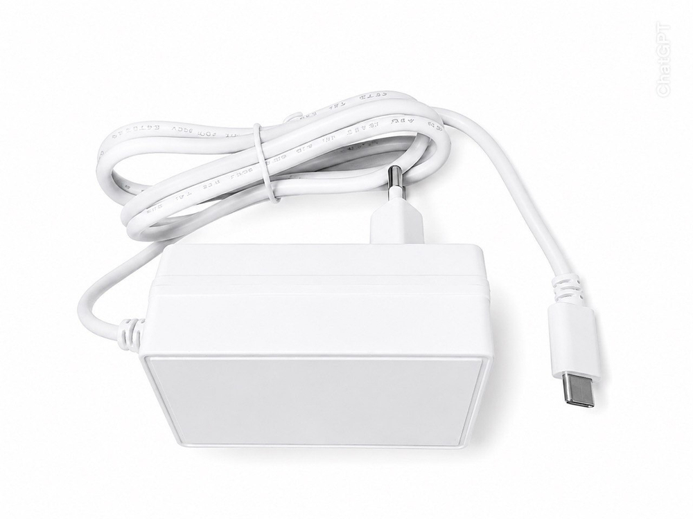 Блок питания 27 Вт с кабелем USB type-C для Raspberry PI 5 белый