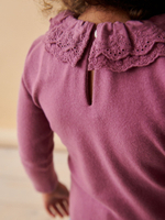 Лонгслив с воротником для девочки Next 168-356, Фиолетовый