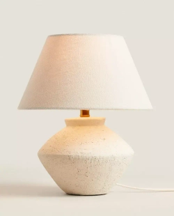 ZARA HOME МАЛЕНЬКИЙ НАСТОЛЬНЫЙ СВЕТИЛЬНИК, ЭКРЮ