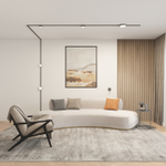 DK5761-DN Светильник для трека SHINE FLOW со светодиодом, D74*H28, 48V DC, 6W, RA?90, 3000K, IP20, темный никель, алюминий