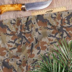 Ткань ниагара корчневый хаки