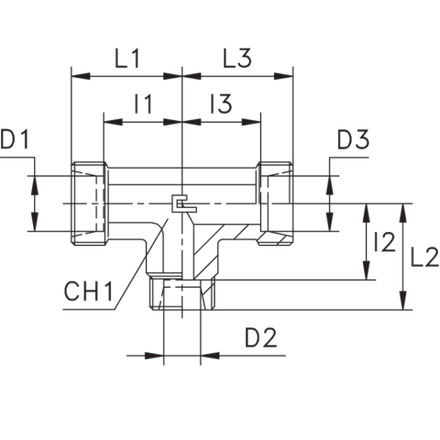 Соединение PRT DS25 30 25 (корпус) CAST