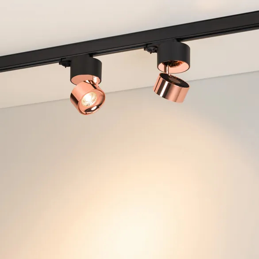 Светильник SP-PLURIO-TRACK-4TR-R77-9W Warm3000 (BK-COP, 36 deg, 230V) (Arlight, IP20 Металл, 3 года) 038123