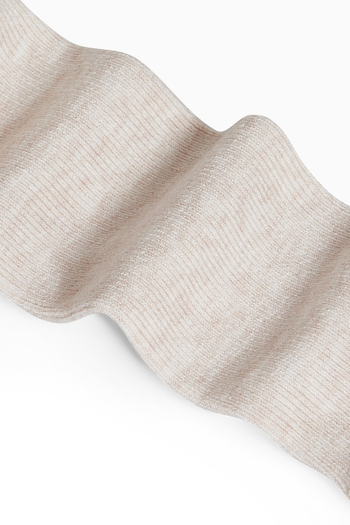 Носки в рубчик длинные с добавлением шерсти Бежевый