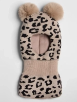 Шапка шлем детская зимняя вязаная