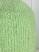 шапка ушанка осенняя-зимняя вязаная с ушками