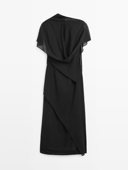 Massimo Dutti Платье-миди - STUDIO, черный