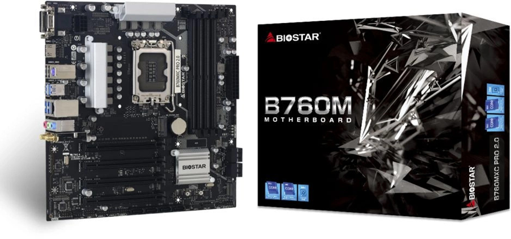 Материнская плата mATX Biostar B760MXC PRO