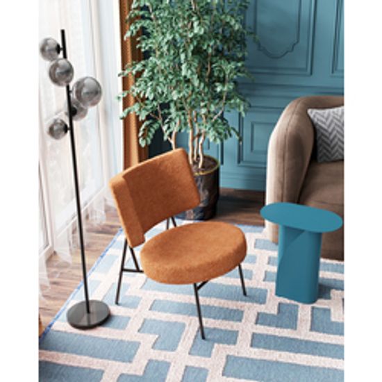 Журнальный столик Yvaine металл синий