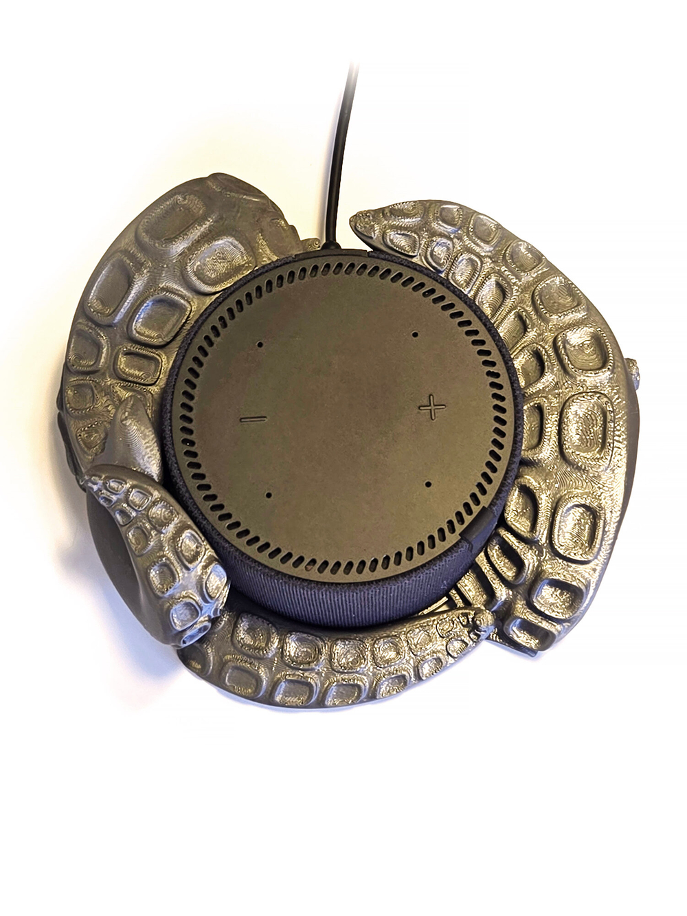 "Щупальца" - подставка для Яндекс станции Мини2 (Яндекс-Алиса), 3D печать, серая