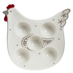 GAEM Тарелка для 5-ти яиц, L18,5 W20 H3,5 см