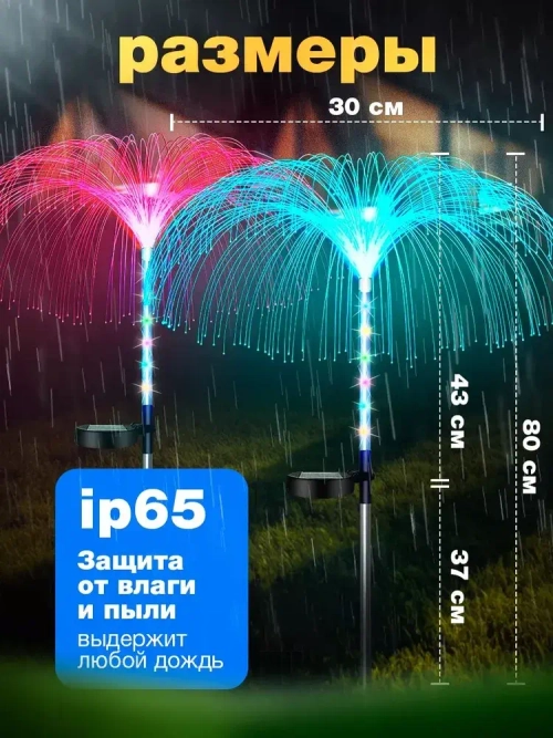 Светильник уличный на солнечной батарее Салют