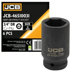 Головка ударная глубокая 3/4'', 31мм (6гр.) JCB JCB-46510031